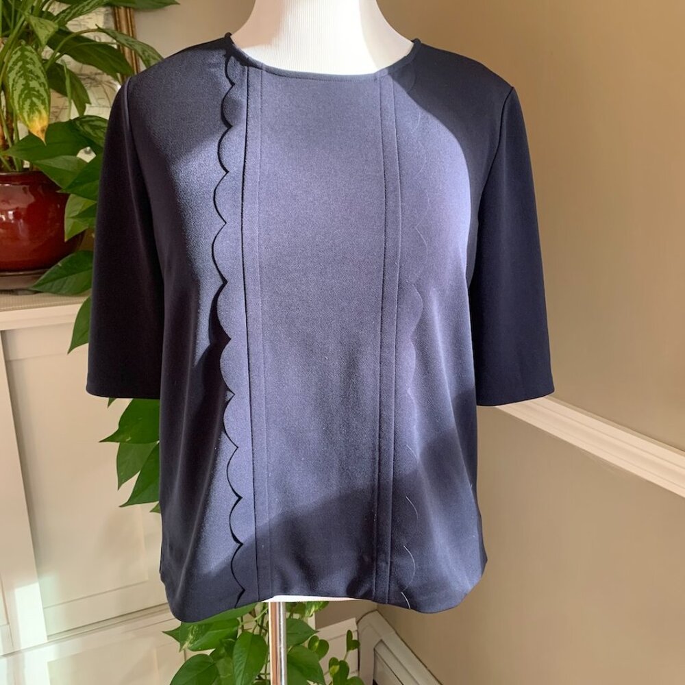 Ann Taylor Scalloped Blouse